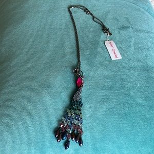 Betsey Johnson Peacock Necklace